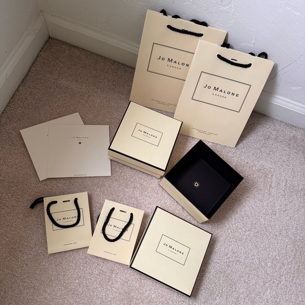 Jo Malone Cream and Black Packaging Collection